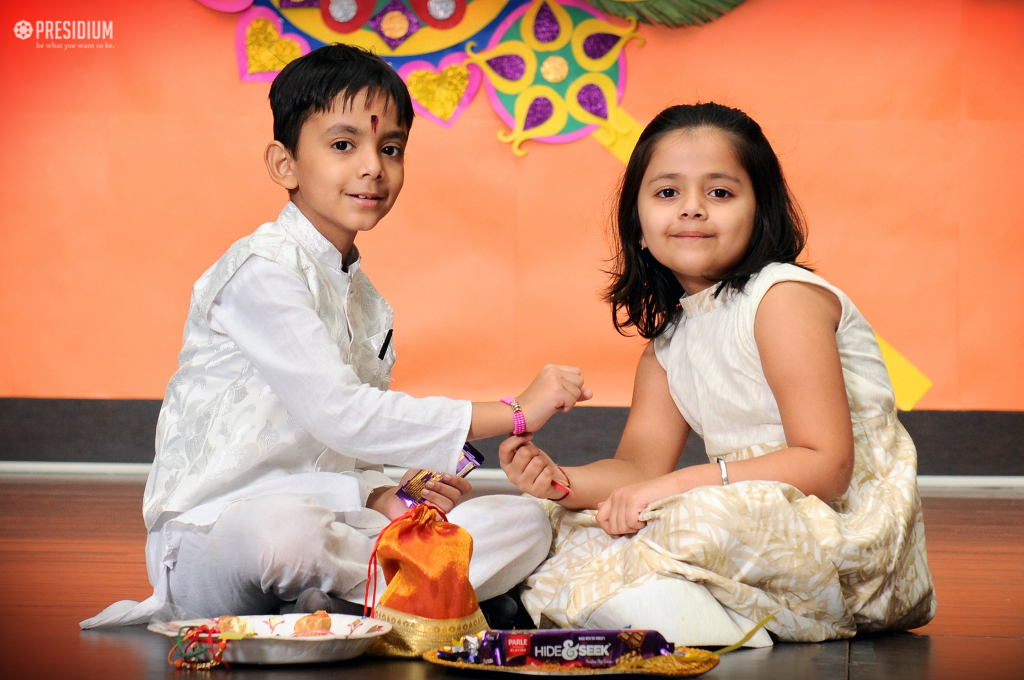 Presidium Rajnagar, PRESIDIANS EXCHANGE RAKHIS ON THE PIOUS FESTIVAL OF RAKSHABANDHAN