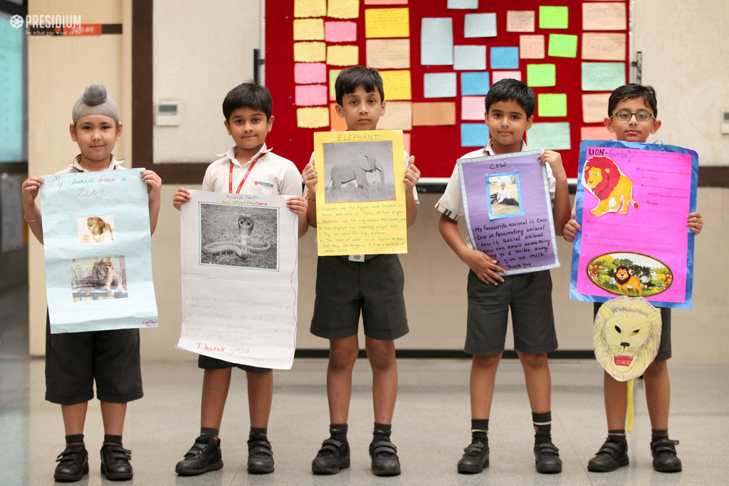 Presidium Gurgaon-57, EXPLORING THE ANIMAL KINGDOM WITH SHOW AND TELL ACTIVITY