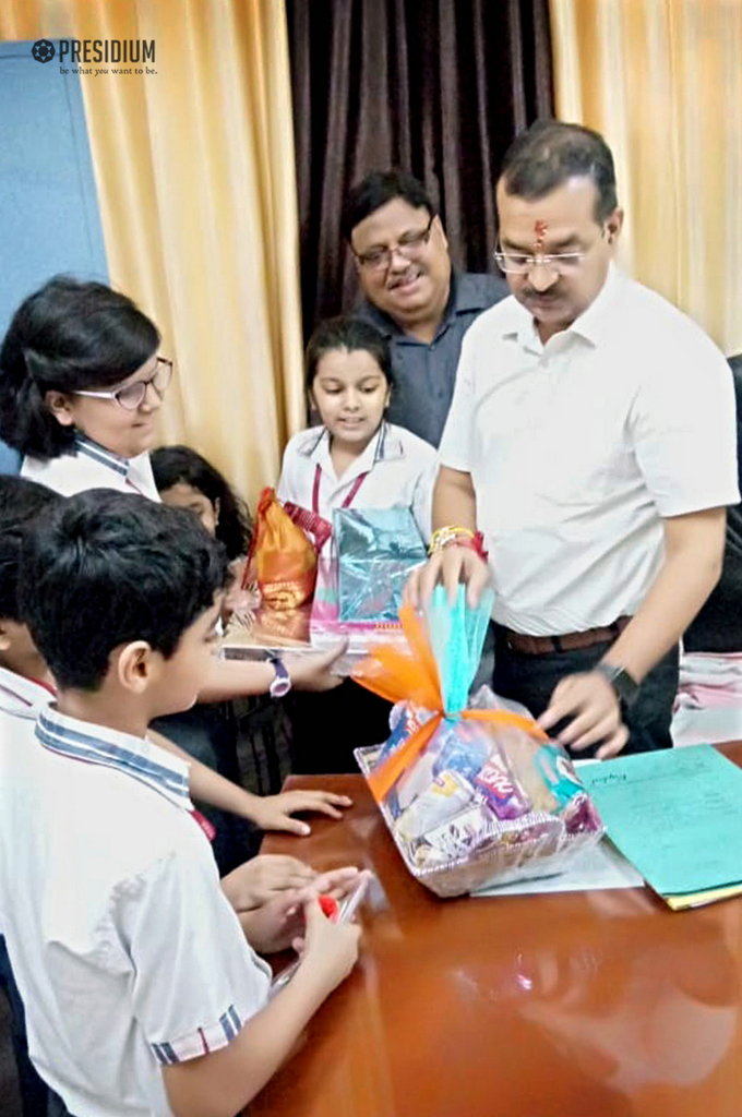 Presidium Rajnagar, PRESIDIANS VISIT ESTEEMED OFFICIALS AND SCHOOL TRUSTEE ON RAKSHABANDHAN