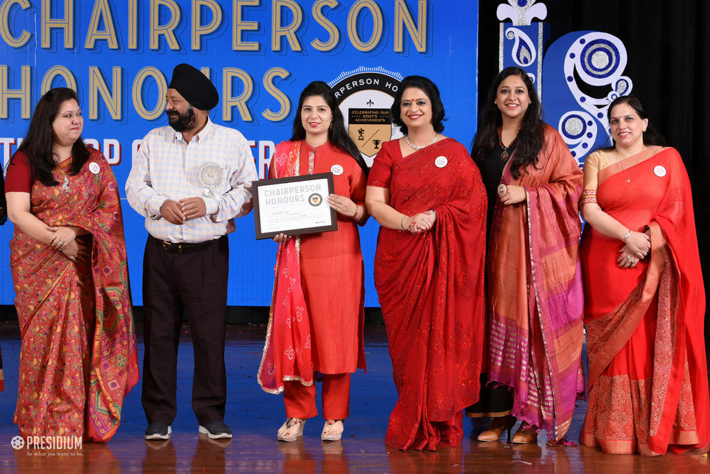 Presidium Vivek Vihar, TEACHERS CELEBRATE SUCCESS AT CHAIRPERSON HONOURS CEREMONY