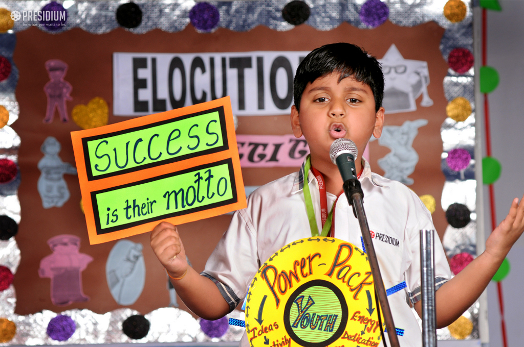 Presidium Vivek Vihar, ACE ORATORS BATTLE AT RECITATION COMPETITION