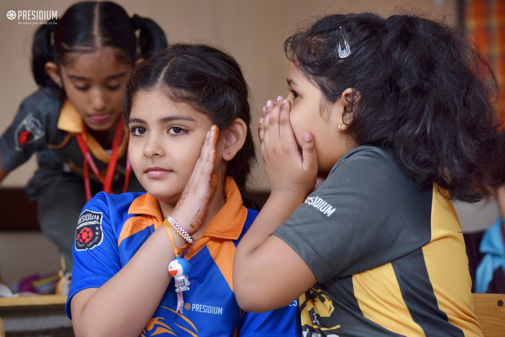 Presidium Indirapuram, STUDENTS PLAY A LITTLE CHARADES TO ENHANCE COMMUNICATION SKILLS