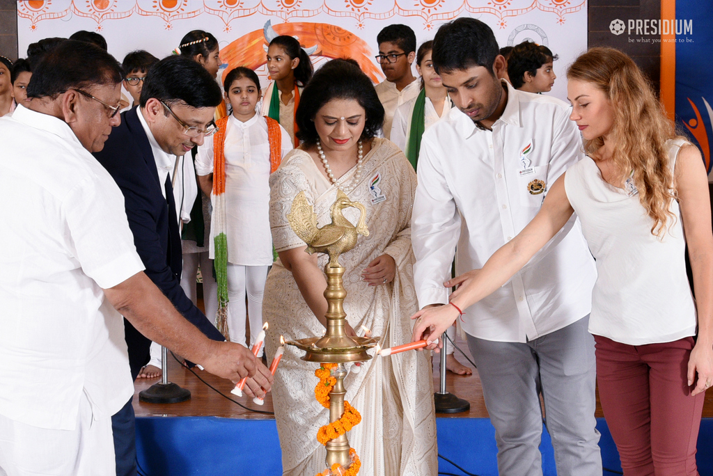 Presidium Gurgaon-57, MRS.SUDHA GUPTA CELEBRATES INDEPENDENCE DAY WITH PRESIDIANS