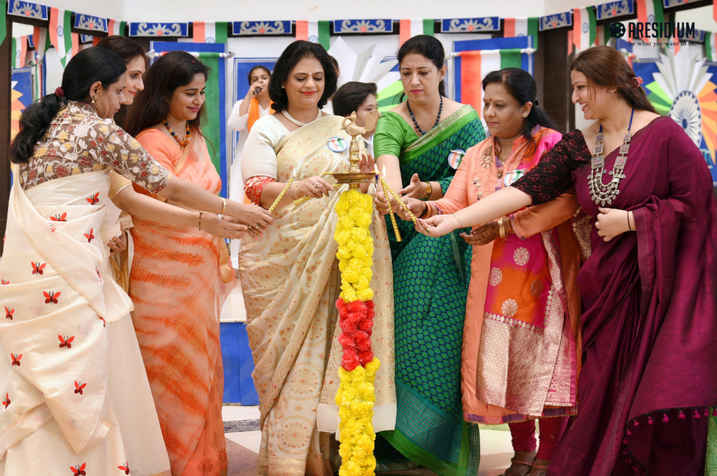 Presidium Indirapuram, MRS.SUDHA GUPTA GRACES THE GRAND INDEPENDENCE DAY CELEBRATION