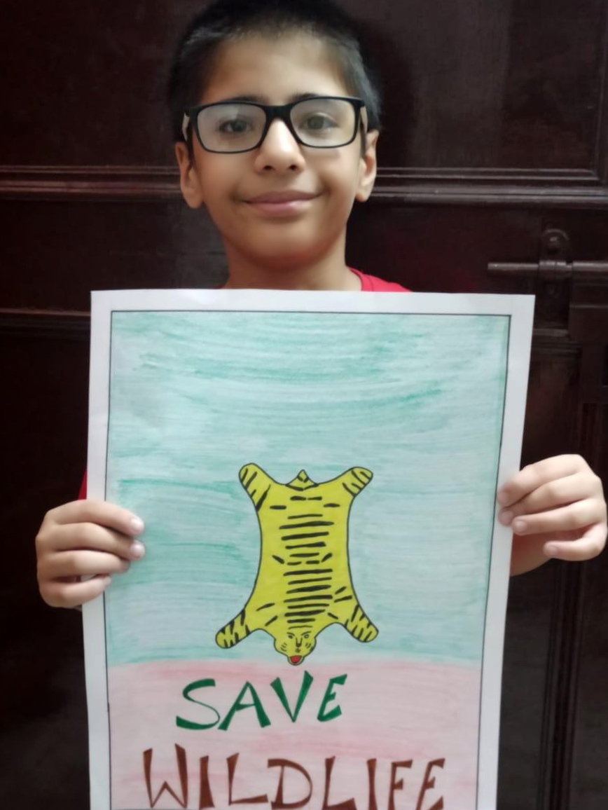 Presidium Pitampura, GLOBAL TIGER DAY: STUDENTS PLEDGE TO SAVE THE LORD OF THE JUNGLE!