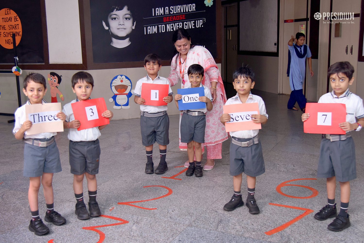 Presidium Gurgaon-57, YOUNG MINDS UNDERSTAND THE CONCEPT OF NUMBER NAMES