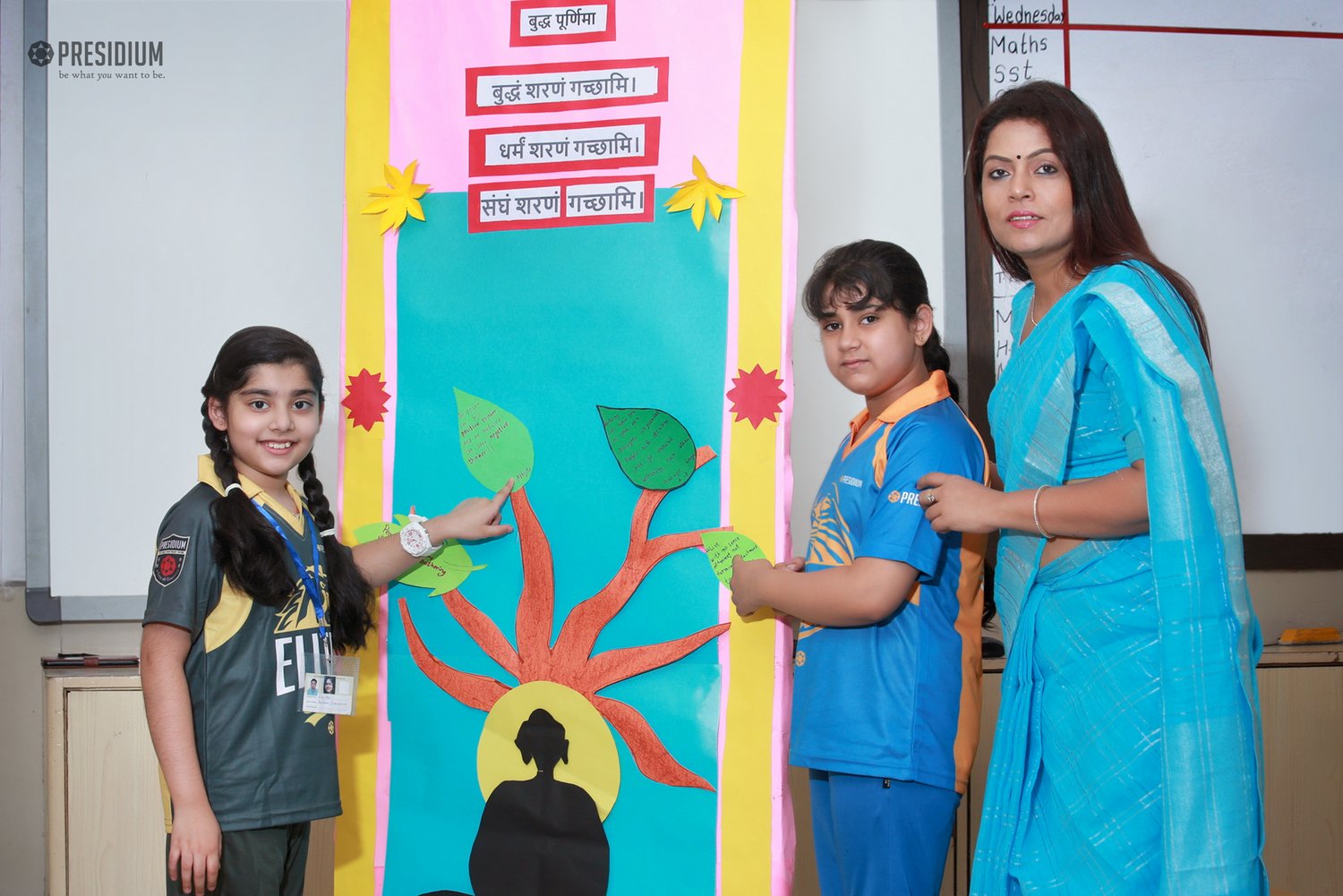 Presidium Indirapuram, STUDENTS LEARN  FROM THE NOBLE TEACHINGS OF LORD BUDDHA