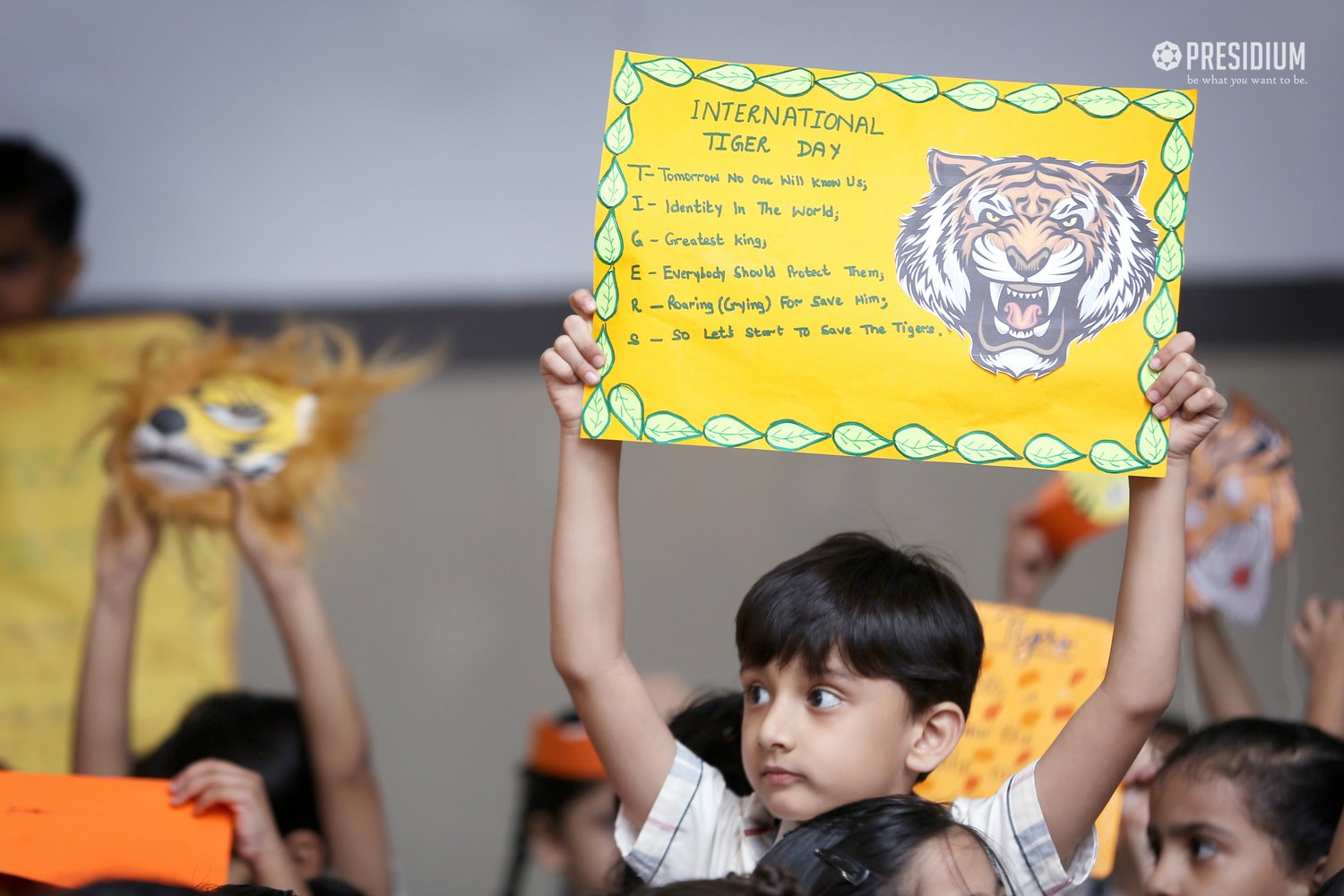 Presidium Noida-31, TOGETHER WE CAN SAVE THE TIGER FROM EXTINCTION Presidium Noida-31, TOGETHER WE CAN SAVE THE TIGER FROM EXTINCTION