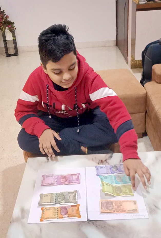 Presidium Pitampura, STUDENTS LEARN TO IDENTIFY & COMPARE THE VALUE OF NOTES & COINS