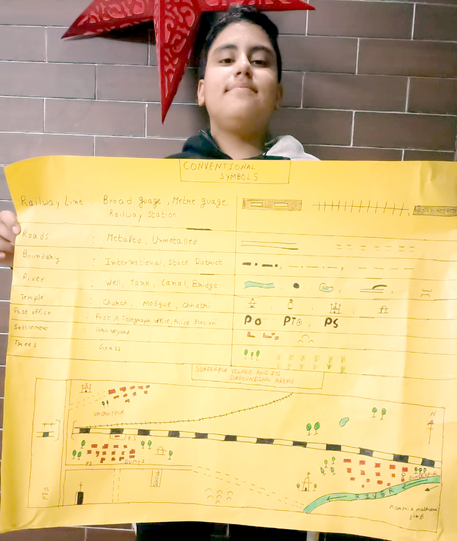 Presidium Pitampura, STUDENTS LEARN THE DIFFERENCE BETWEEN DIFFERENT KINDS OF MAPS