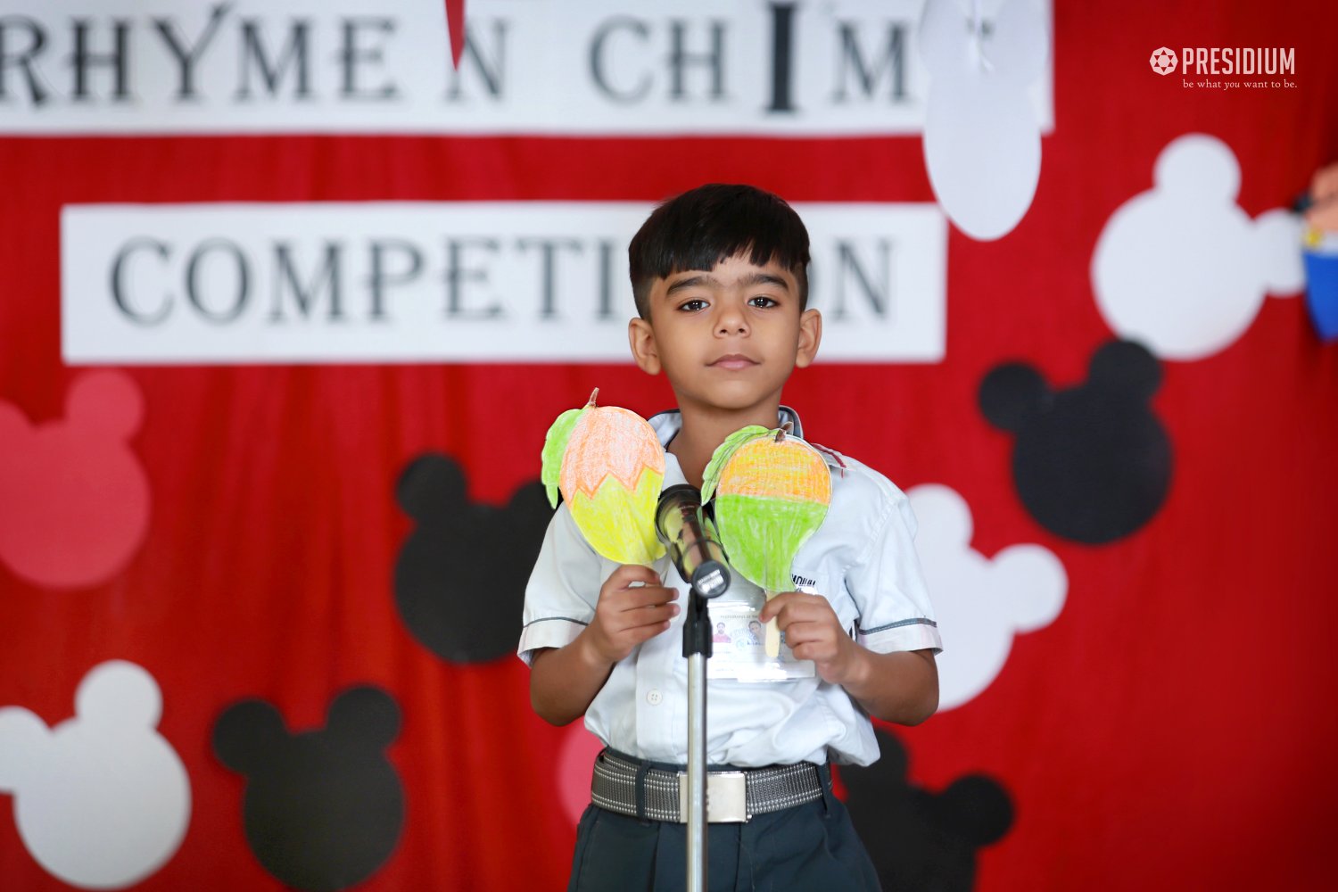 Presidium Rajnagar, STUDENTS ENTHRALL WITH THEIR CONFIDENCE AT RHYME & CHIME RECITATION 