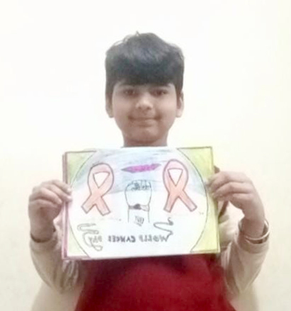 Presidium Vivek Vihar, STUDENTS OBSERVE WORLD CANCER DAY WITH A HANDFUL OF ACTIVITIES Presidium Vivek Vihar, STUDENTS OBSERVE WORLD CANCER DAY WITH A HANDFUL OF ACTIVITIES