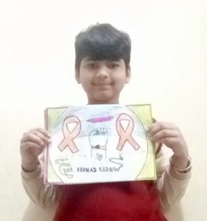 Presidium Vivek Vihar, STUDENTS OBSERVE WORLD CANCER DAY WITH A HANDFUL OF ACTIVITIES