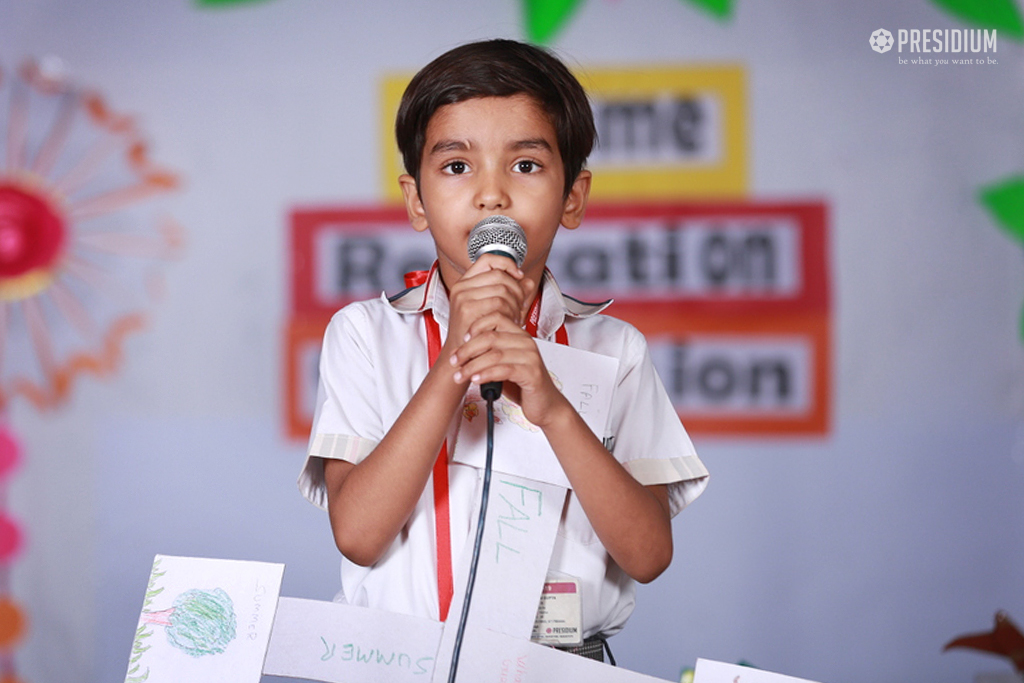 Presidium Vivek Vihar, RHYME RECITATION COMPETITION ENHANCES CONFIDENCE OF STUDENTS