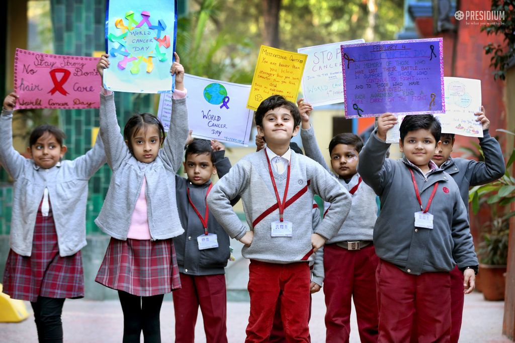 Presidium Vivek Vihar, PRESIDIANS DOING THEIR BIT ON WORLD CANCER DAY