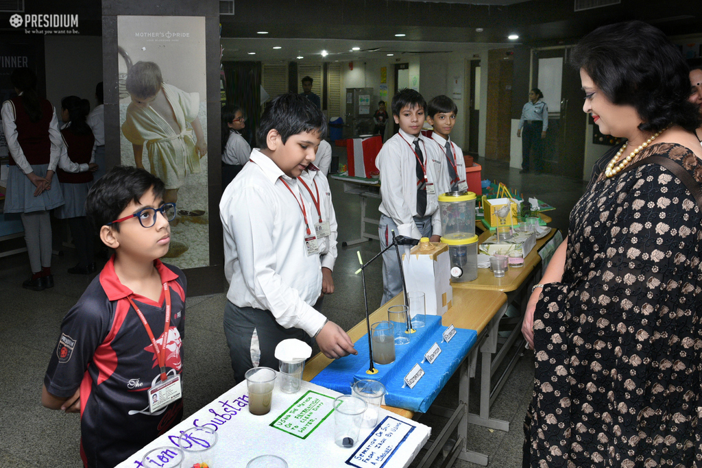 Presidium Indirapuram, HON’BLE CHAIRPERSON LAUDS PRESIDIANS AT SCIENCE WEEK & ART FAIR