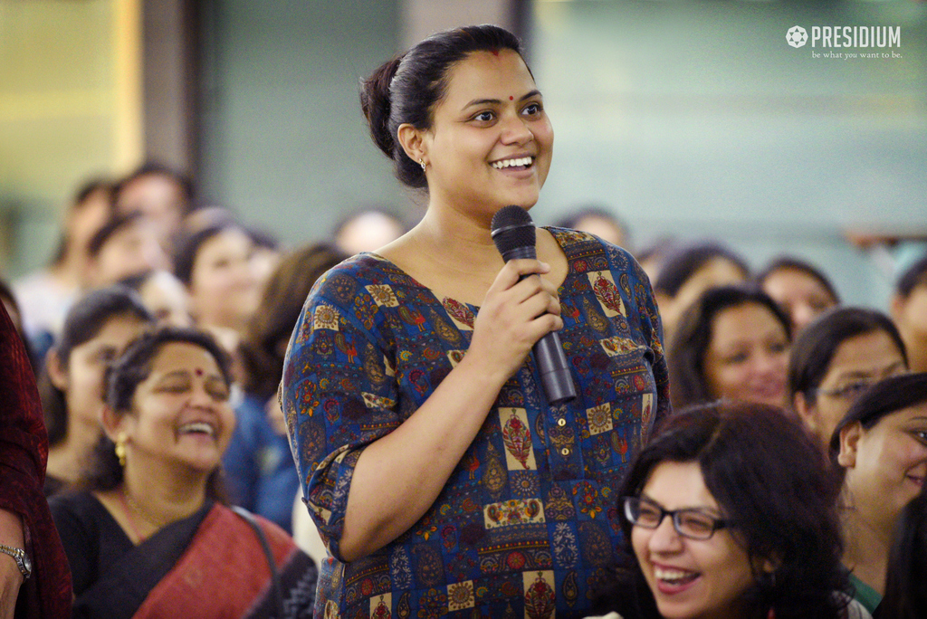 Presidium Indirapuram, CHAIRPERSON, MRS SUDHA GUPTA CONDUCTS AN INCITING SEMINAR ON ‘BEING