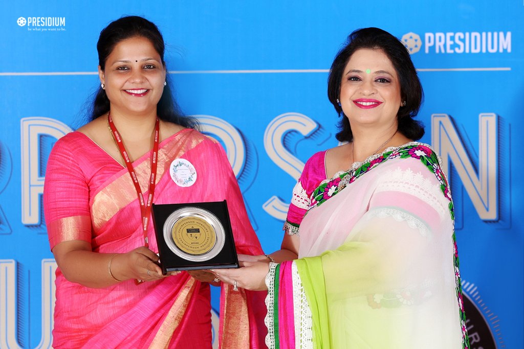 Presidium Gurgaon-57, CHAIRPERSON HONOURS FOR TEACHERS - SALUTING THE SPIRIT OF GURUS