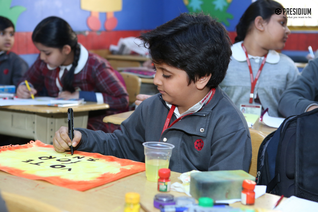 Presidium Vivek Vihar, PRESIDIANS DISPLAY THEIR CREATIVE TALENT AT DRAWING COMPETITION