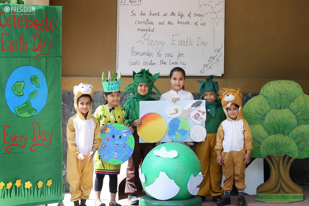 Presidium Dwarka-6, PRESIDIANS SLOGANEER ‘CLEAN EARTH, GREEN EARTH’ ON EARTH DAY