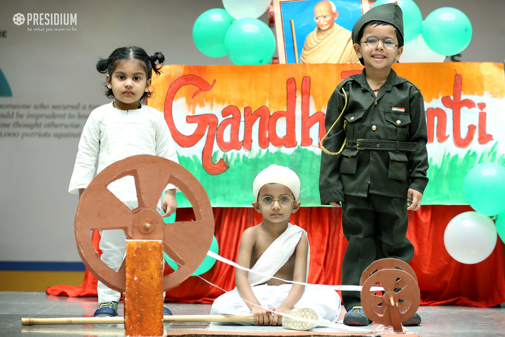 Presidium Dwarka-6, PRESIDIANS HONOUR GANDHIJI FOR HIS SIMPLICITY ON GANDHI JAYANTI