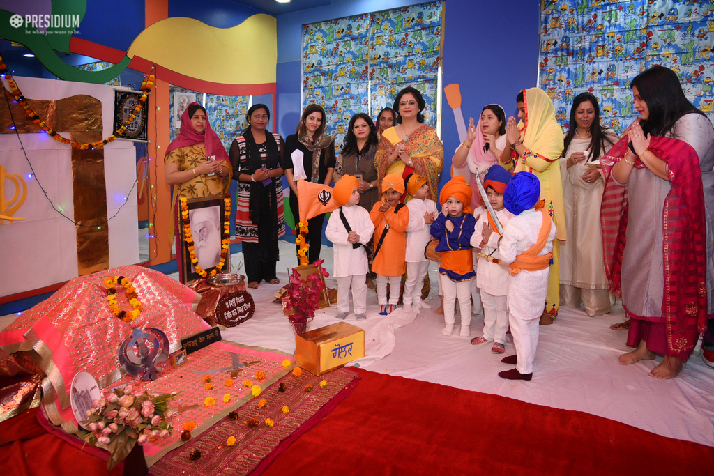 Presidium Dwarka-6, MRS.SUDHA GUPTA JOINS STUDENTS FOR GURU NANAK JAYANTI CELEBRATIONS