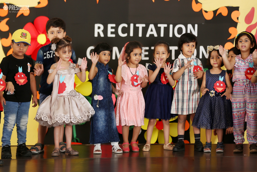 Presidium Rajnagar, A WONDERFUL DISPLAY OF CONFIDENCE AT RHYME RECITATION COMPETITION