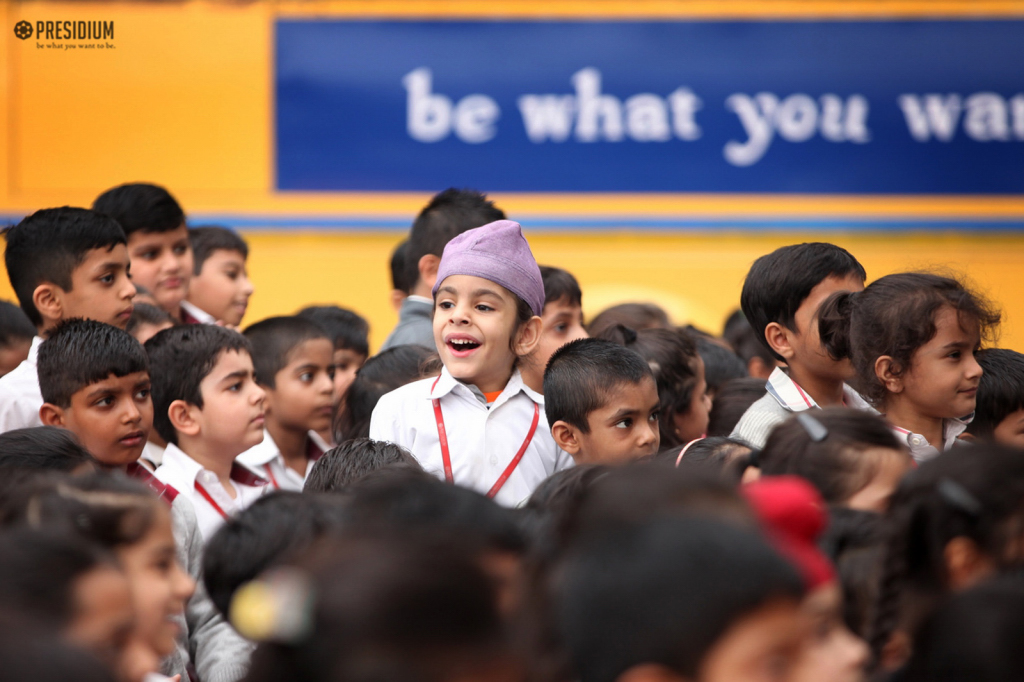 Presidium Gurgaon-57, TEACHERS PRESENT A BEAUTIFUL ASSEMBLY ON CHILDREN’S DAY