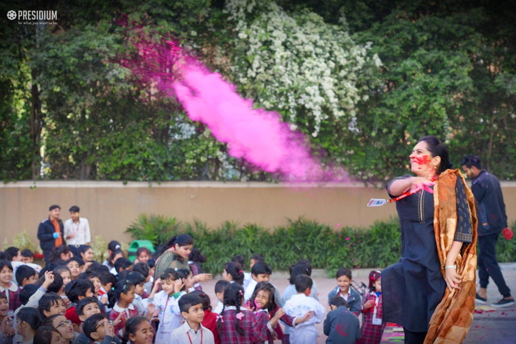 Presidium Gurgaon-57, YOUNG PRESIDIANS WELCOME THE FESTIVAL OF COLOURS IN GREAT SPIRITS