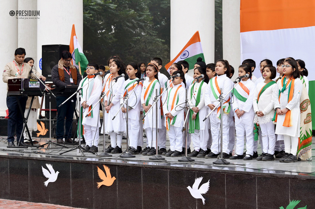 Presidium Gurgaon-57, SUDHA MAM CELEBRATES 69TH REPUBLIC DAY WITH PATRIOTIC PRESIDIANS