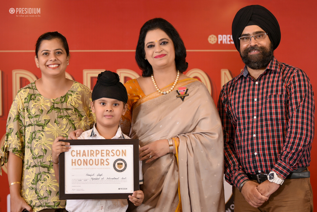 Presidium Gurgaon-57, RECOGNISING YOUNG TALENTS AT CHAIRPERSON HONOURS CEREMONY