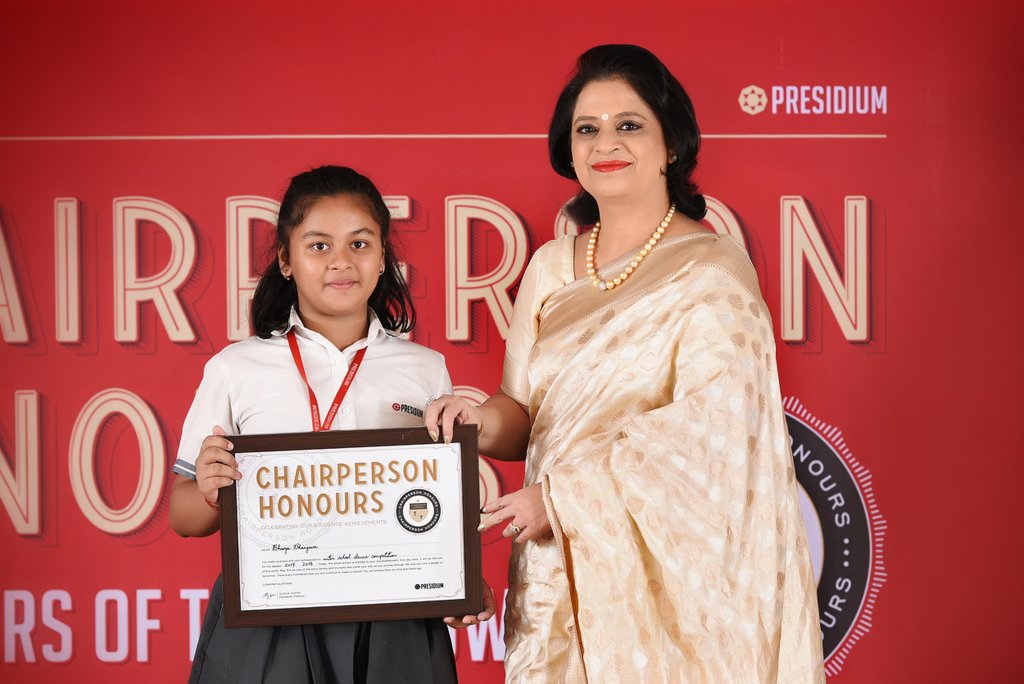 Presidium Gurgaon-57, SUDHA MA'AM HONOURS YOUNG ACHIEVERS OF PRESIDIUM GURGAON