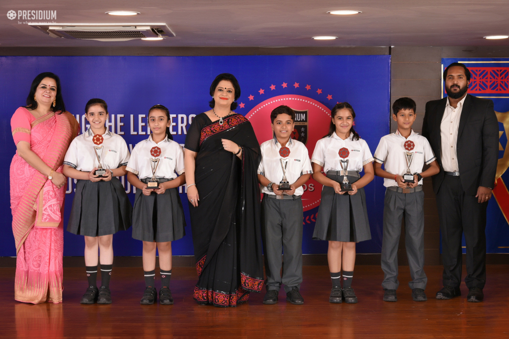 Presidium Gurgaon-57, YOUNG ACHIEVERS HONOURED AT ACADEMIC EXCELLENCE AWARDS 2018