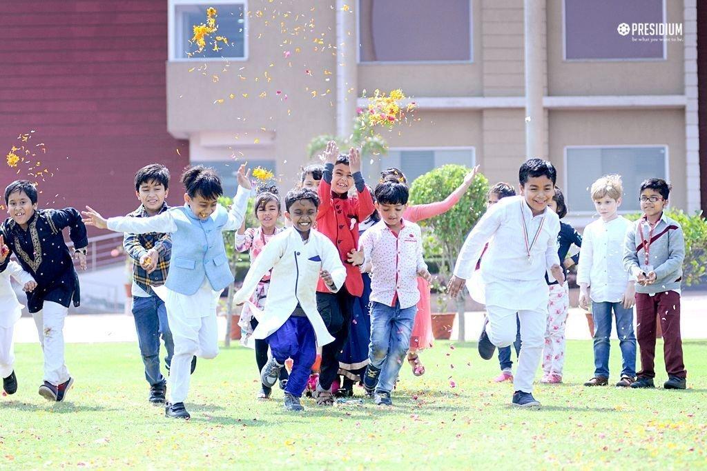 Presidium Rajnagar, VIBRANT COLOURS OF HOLI BRIGHTEN THE CORRIDORS OF PRESIDIUM