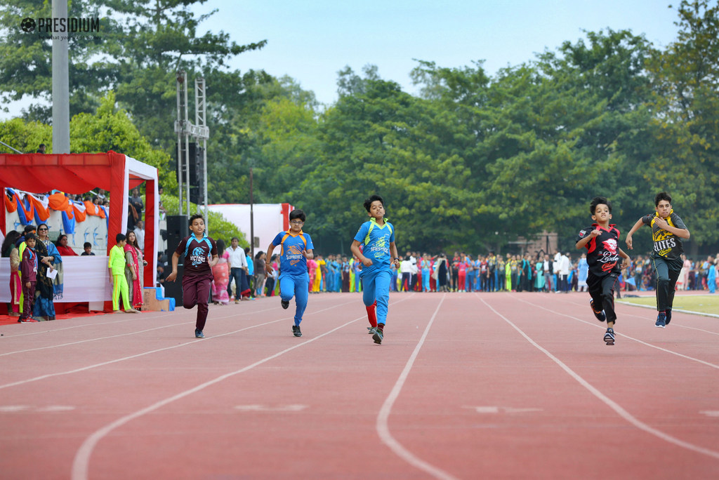 Presidium Indirapuram, STUDENTS EXHIBIT THEIR EXCEPTIONAL TALENTS AT ANNUAL SPORTS DAY