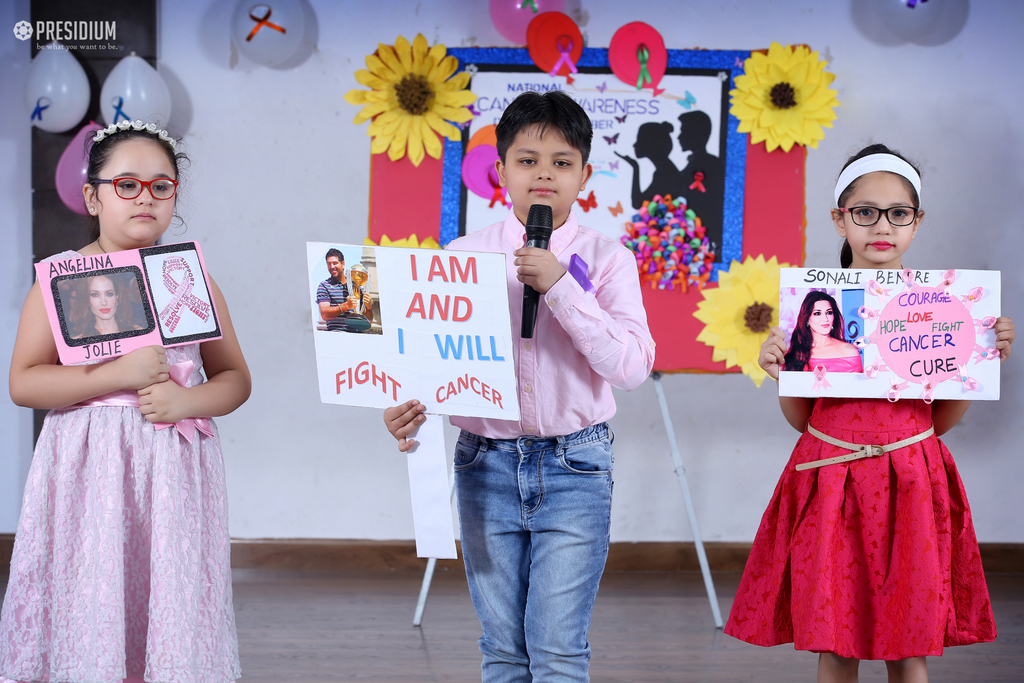 Presidium Indirapuram, PRESIDIANS RAISE AWARENESS ABOUT CANCER AND ITS EARLY DETECTION