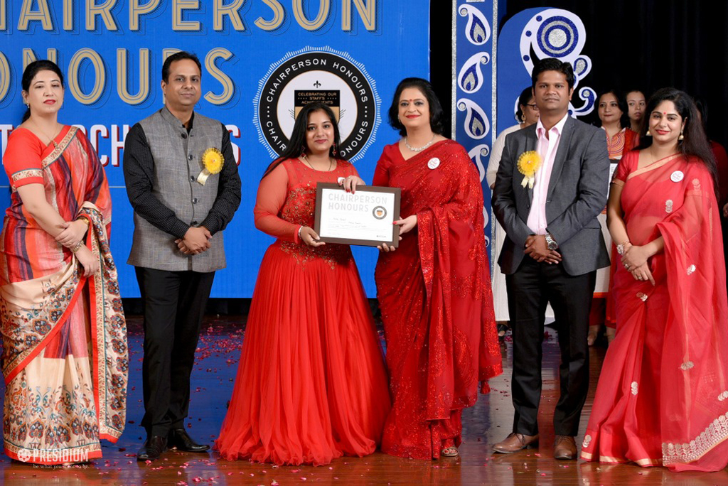 Presidium Indirapuram, TEACHERS RECEIVE RECOGNITION AT CHAIRPERSON HONOURS FOR TEACHERS