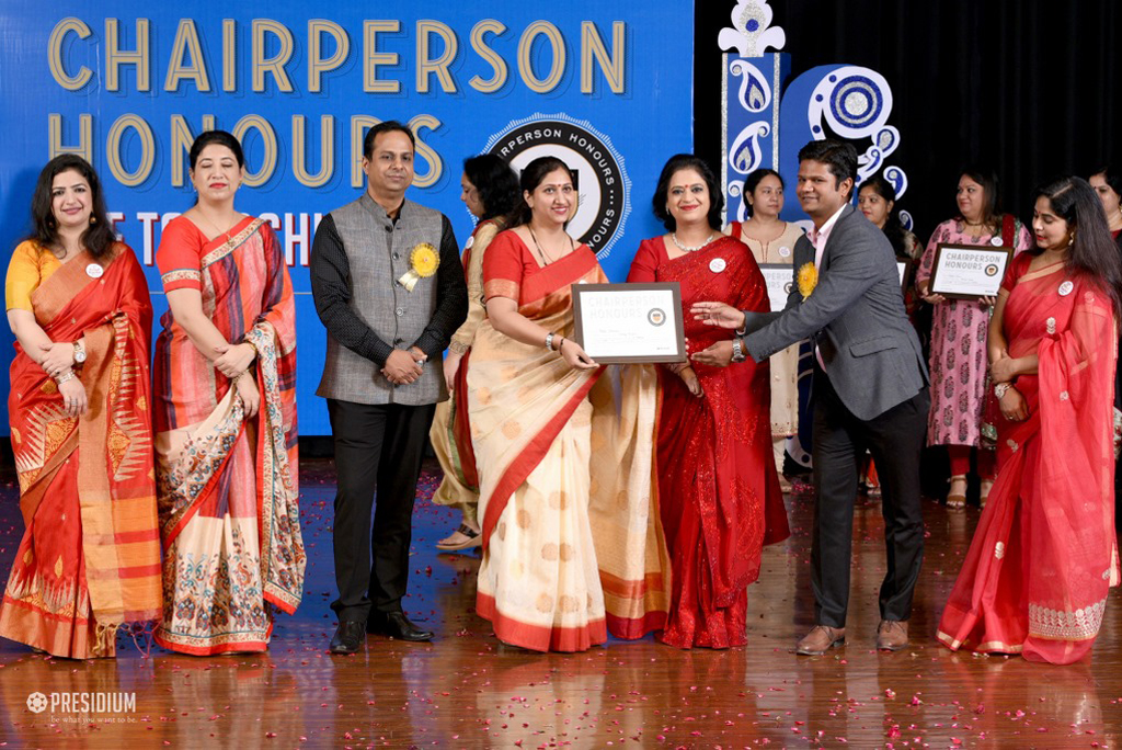 Presidium Indirapuram, TEACHERS RECEIVE RECOGNITION AT CHAIRPERSON HONOURS FOR TEACHERS