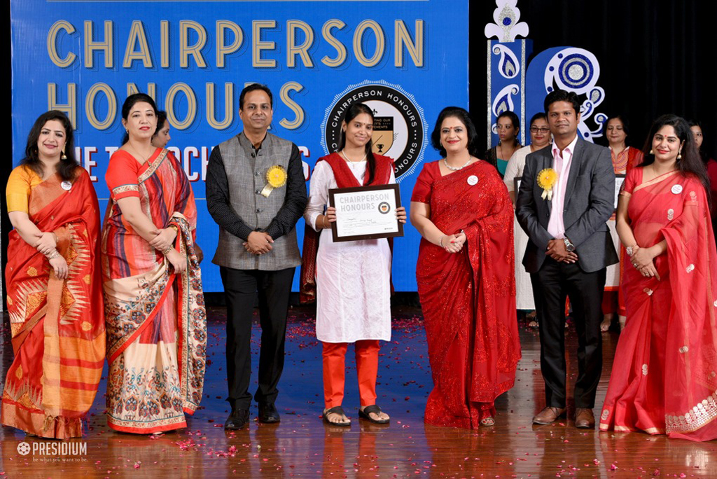 Presidium Indirapuram, TEACHERS RECEIVE RECOGNITION AT CHAIRPERSON HONOURS FOR TEACHERS