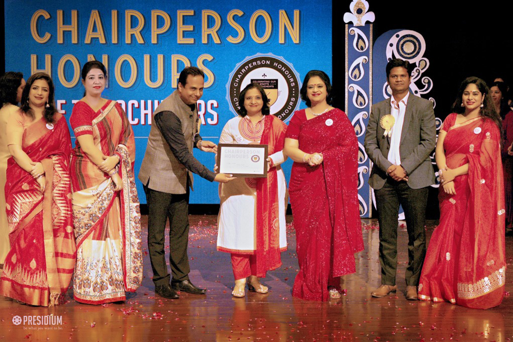 Presidium Indirapuram, TEACHERS RECEIVE RECOGNITION AT CHAIRPERSON HONOURS FOR TEACHERS