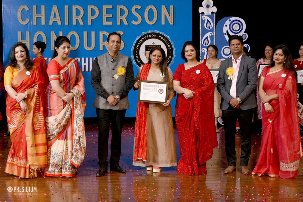 Presidium Indirapuram, TEACHERS RECEIVE RECOGNITION AT CHAIRPERSON HONOURS FOR TEACHERS