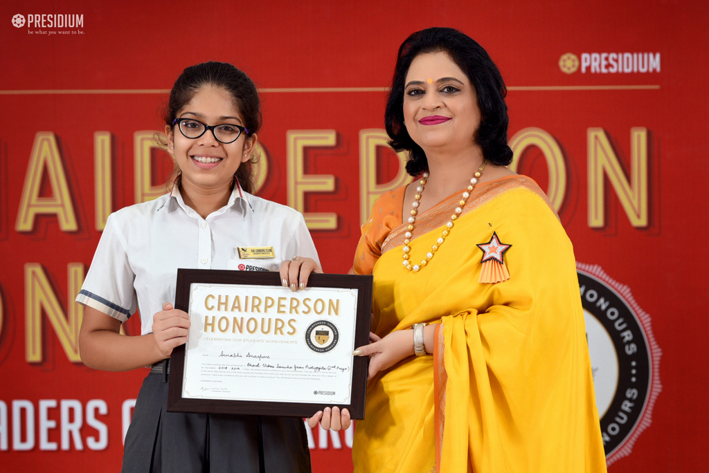 Presidium Indirapuram, RECOGNISING ACHIEVEMENTS OF FUTURE LEADERS AT CHAIRPERSON HONOURS