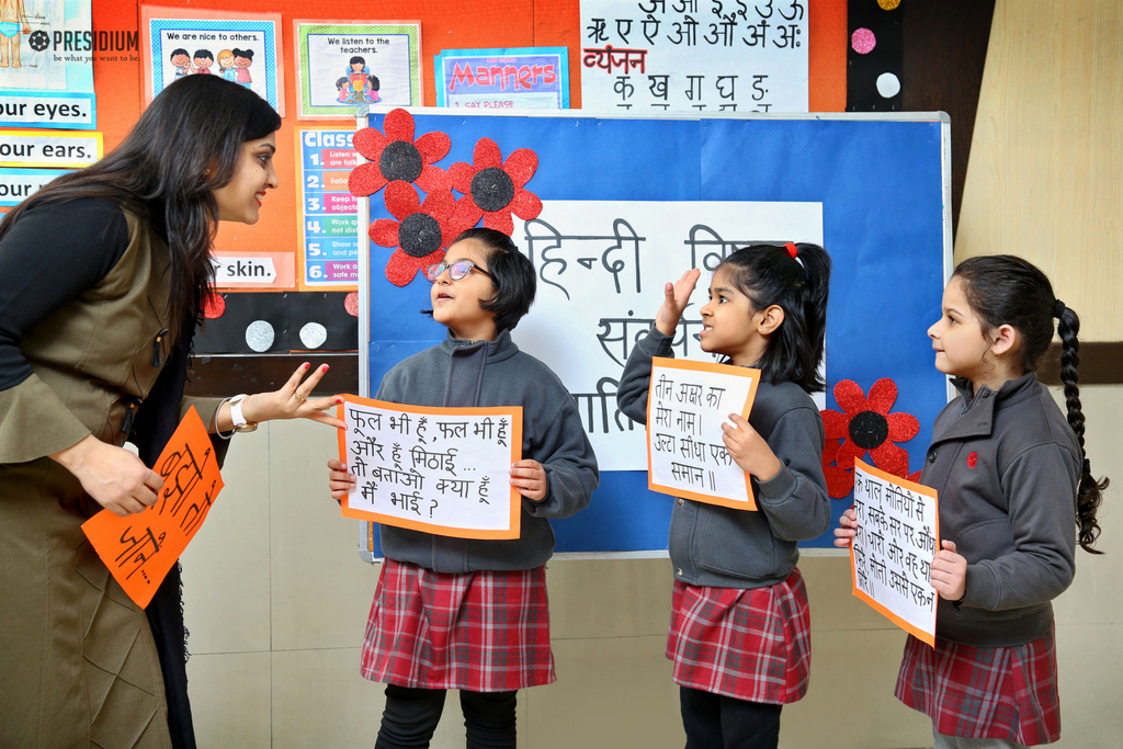 Presidium Indirapuram, ENRICHMENT ACTIVITY: PRESIDIANS HONE THEIR HINDI LANGUAGE SKILLS