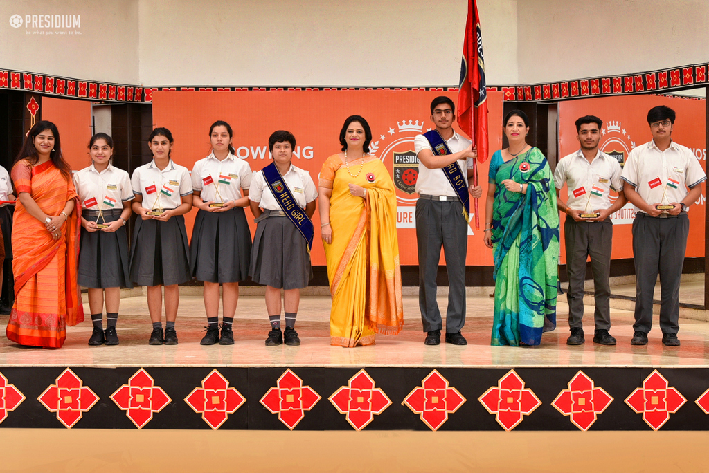 Presidium Indirapuram, NEWLY ELECTED STUDENT COUNCIL TAKE A VOW AT INVESTITURE CEREMONY