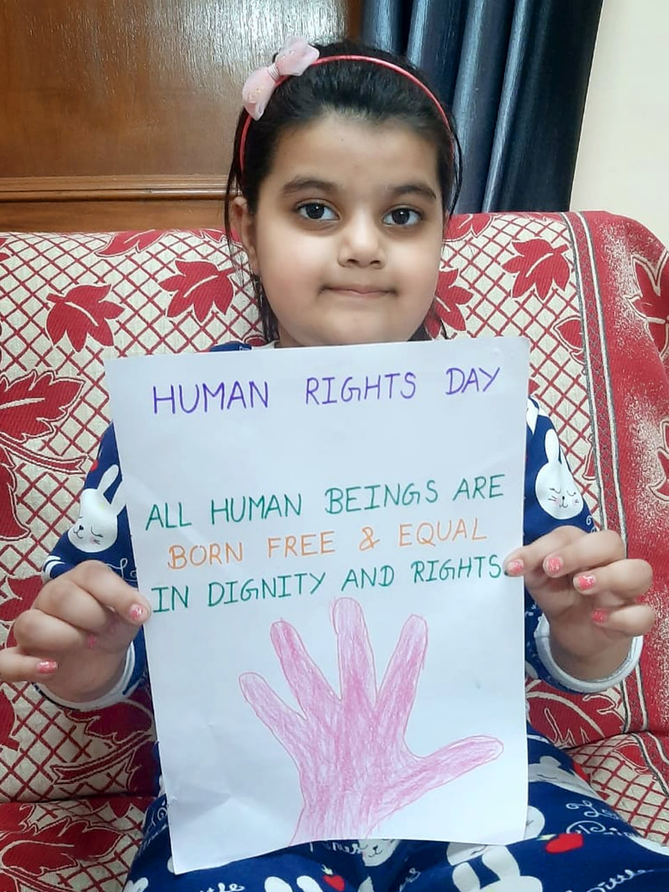 Presidium Vivek Vihar, STUDENTS CONDUCT A SPECIAL ASSEMBLY ON HUMAN RIGHTS DAY