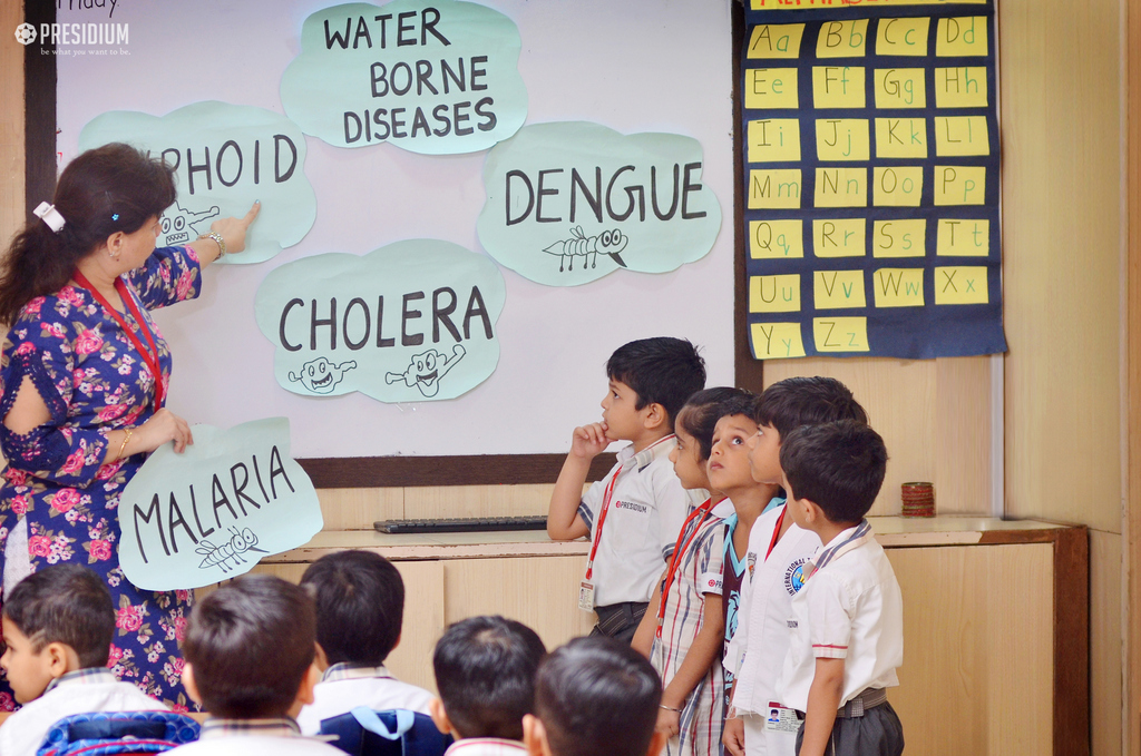 Presidium Indirapuram, PRESIDIANS CONDUCT AN AWARENESS RALLY ON WATERBORNE DISEASES