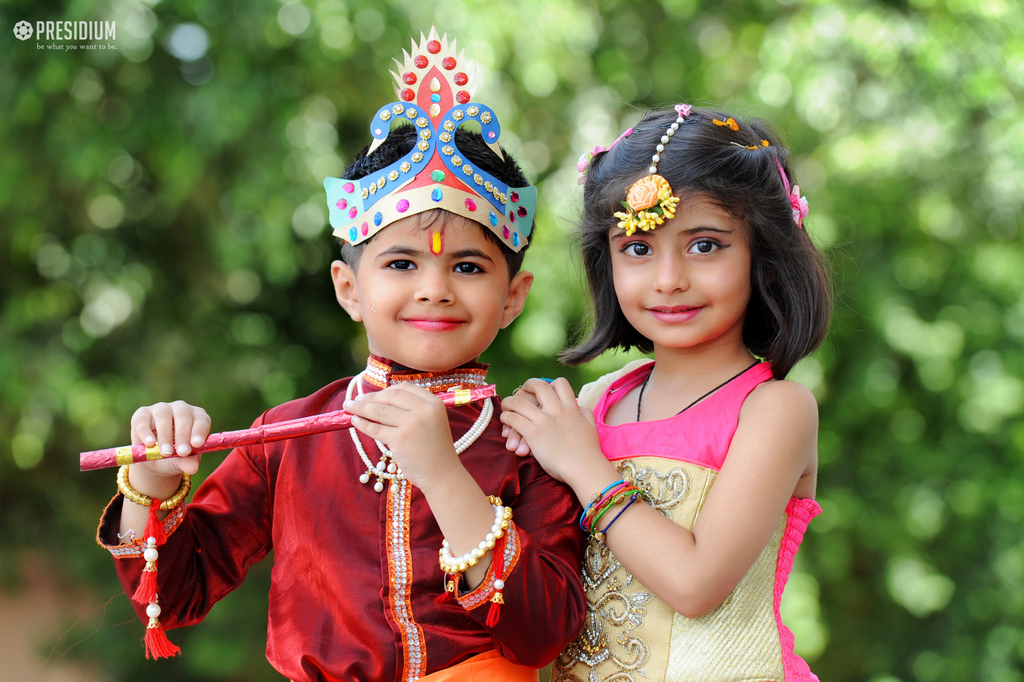 Presidium Gurgaon-57, STUDENTS REVEL IN GRAND CELEBRATIONS ON JANMASHTAMI