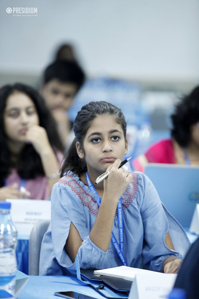 Presidium Gurgaon-57, STUDENTS OF PRESIDIUM GURGAON DAZZLE AT THE PMUN 2017 CONFERENCE