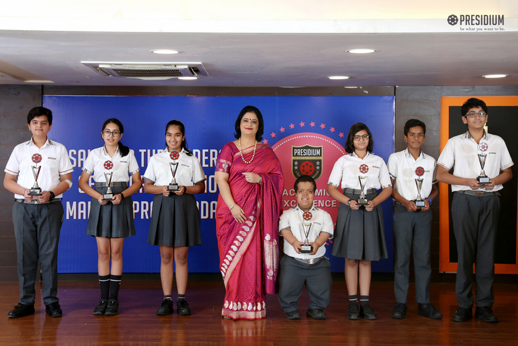 Presidium Gurgaon-57, ACADEMIC EXCELLENCE AWARDS LAUDS EFFORTS OF STUDENTS IN 2018-19