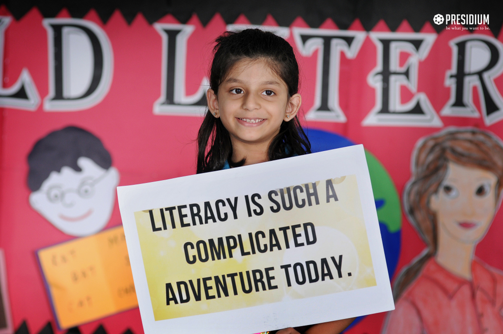 Presidium Punjabi Bagh, STUDENTS VOUCH FOR ‘EDUCATION FOR ALL’ ON LITERACY DAY
